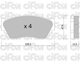 CIFAM 822-246-0 Комплект тормозных колодок