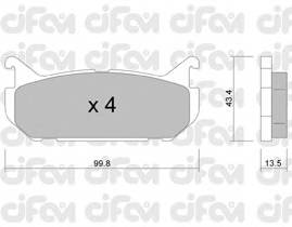 CIFAM 822-303-0 Комплект тормозных колодок... CIFAM 822-303-0 Комплект тормозных колодок...