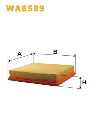WIX FILTERS WA6589 Повітряний фільтр WIX FILTERS WA6589 Повітряний фільтр