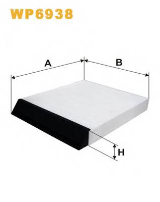 WIX FILTERS WP6938 Фільтр, повітря у внутрішнь... WIX FILTERS WP6938 Фільтр, повітря у внутрішнь...