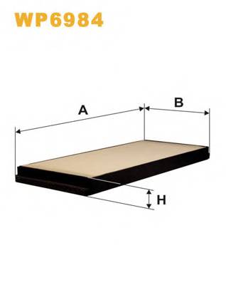WIX FILTERS WP6984 Фильтр, воздух во внутренно