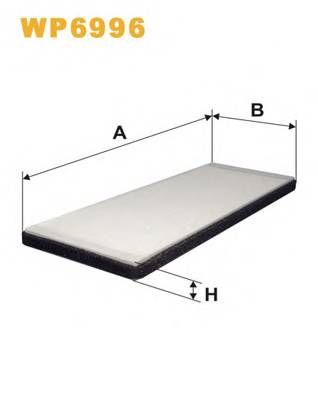 WIX FILTERS WP6996 Фильтр, воздух во внутренно