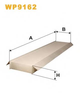 WIX FILTERS WP9162 Фильтр, воздух во внутренно