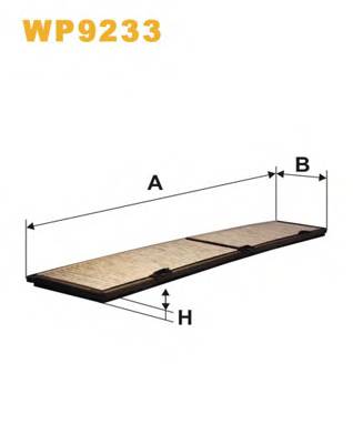 WIX FILTERS WP9233 Фильтр, воздух во внутренно