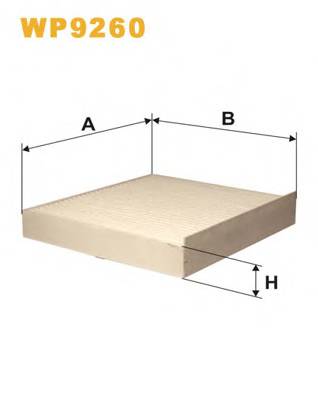 WIX FILTERS WP9260 Фильтр, воздух во внутренно