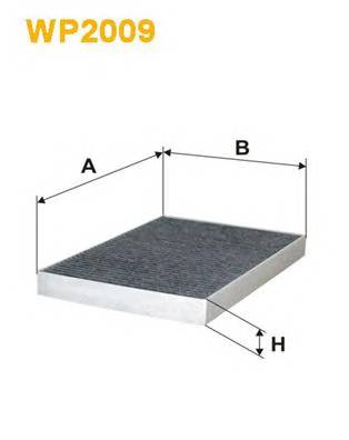 WIX FILTERS WP2009 Фильтр, воздух во внутренно... WIX FILTERS WP2009 Фильтр, воздух во внутренно...