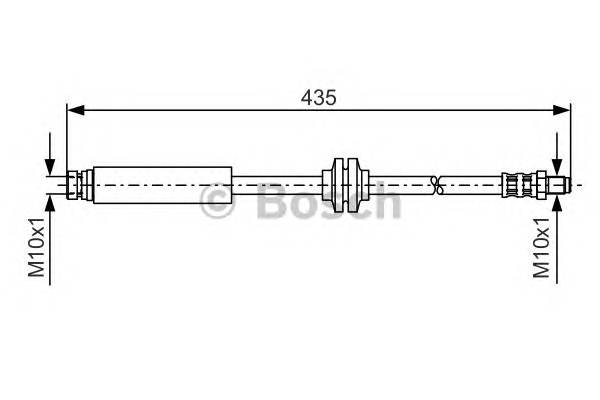 BOSCH 1 987 476 182 Гальмівний шланг BOSCH 1 987 476 182 Гальмівний шланг