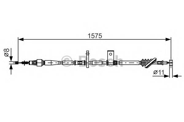 BOSCH 1 987 482 095 Трос, стояночная тормозная ... BOSCH 1 987 482 095 Трос, стояночная тормозная ...