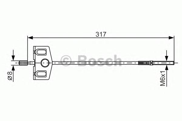 BOSCH 1 987 482 342 Трос, стоянкова гальмівна с... BOSCH 1 987 482 342 Трос, стоянкова гальмівна с...