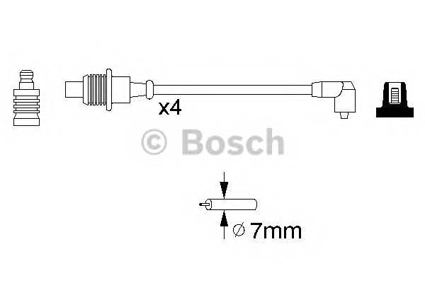 BOSCH 0 986 356 767 Комплект проводов зажигани