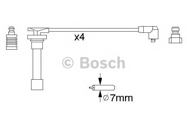 BOSCH 0 986 356 821 Комплект проводов зажигани