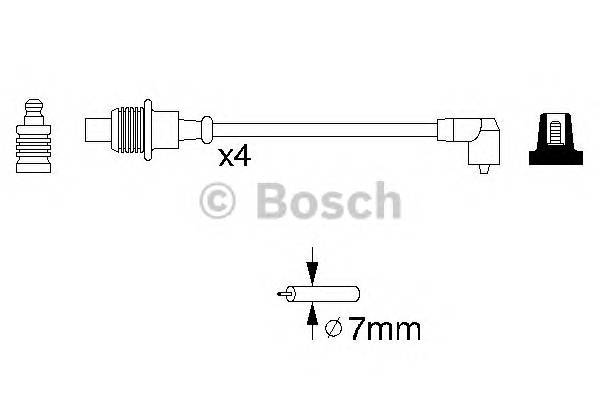 BOSCH 0 986 356 854 Комплект проводов зажигани