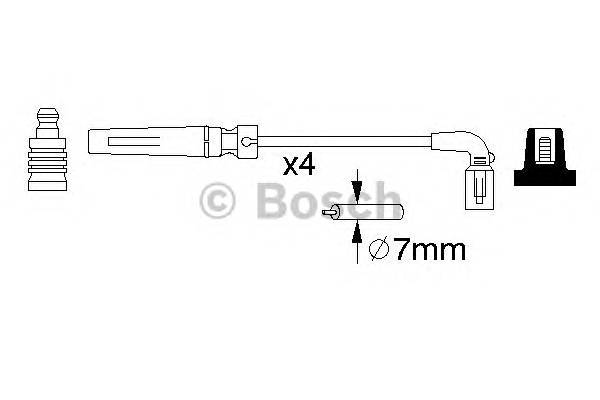 BOSCH 0 986 356 987 Комплект проводов зажигани