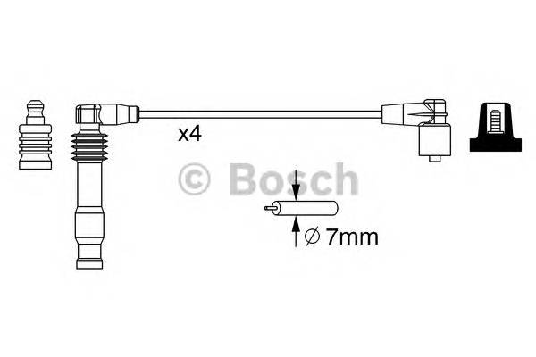 BOSCH 0 986 357 228 Комплект проводов зажигани