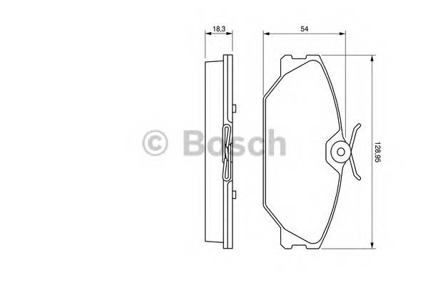 BOSCH 0 986 424 533 Комплект гальмівних колодо... BOSCH 0 986 424 533 Комплект гальмівних колодо...