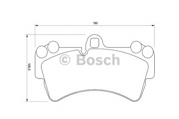 BOSCH 0 986 424 739 Комплект гальмівних колодо... BOSCH 0 986 424 739 Комплект гальмівних колодо...