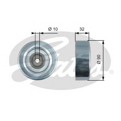 GATES T36495 Паразитный / ведущий ролик, ... GATES T36495 Паразитный / ведущий ролик, ...