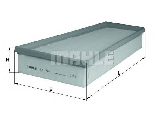 KNECHT LX 744 Повітряний фільтр KNECHT LX 744 Повітряний фільтр