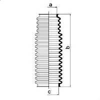 SPIDAN 83683 Пыльник, рулевое управлени...