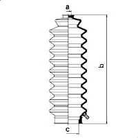 SPIDAN 83728 Пыльник, рулевое управлени