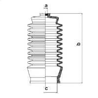 SPIDAN 83824 Пыльник, рулевое управлени