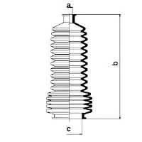 SPIDAN 83829 Пыльник, рулевое управлени