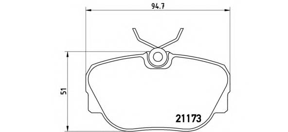 BREMBO P 06 010 Комплект тормозных колодок... BREMBO P 06 010 Комплект тормозных колодок...
