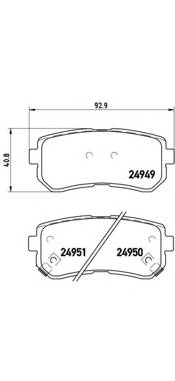 BREMBO P 30 046 Комплект гальмівних колодо... BREMBO P 30 046 Комплект гальмівних колодо...