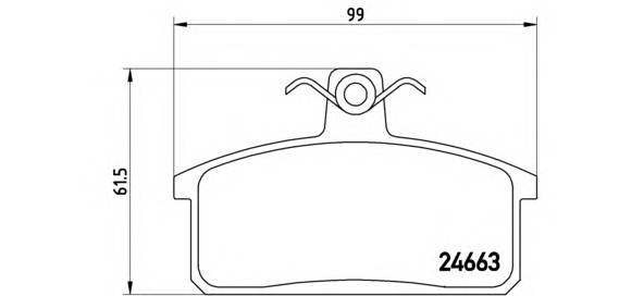 BREMBO P 79 007 Комплект гальмівних колодо... BREMBO P 79 007 Комплект гальмівних колодо...
