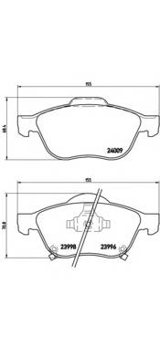 BREMBO P 83 043 Комплект тормозных колодок... BREMBO P 83 043 Комплект тормозных колодок...