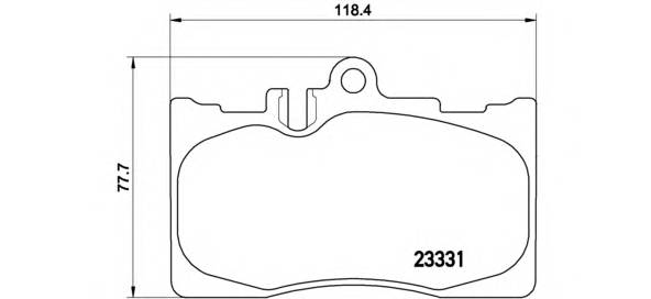 BREMBO P 83 058 Комплект тормозных колодок