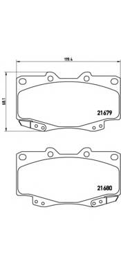 BREMBO P 83 069 Комплект тормозных колодок... BREMBO P 83 069 Комплект тормозных колодок...