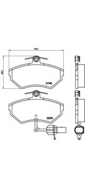 BREMBO P 85 044 Комплект тормозных колодок