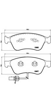 BREMBO P 85 087 Комплект тормозных колодок... BREMBO P 85 087 Комплект тормозных колодок...