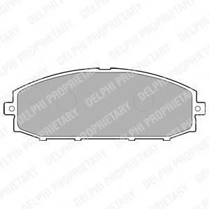 DELPHI LP1305 Комплект тормозных колодок