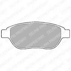 DELPHI LP1653 Комплект тормозных колодок