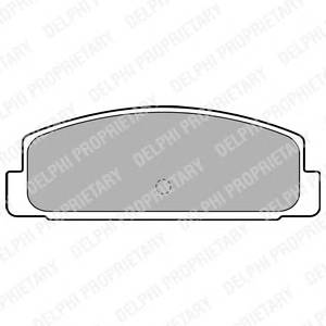 DELPHI LP1766 Комплект тормозных колодок