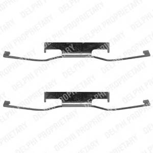 DELPHI LX0054 Комплектующие, колодки дис...