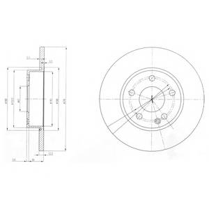 DELPHI BG3840 Тормозной диск DELPHI BG3840 Тормозной диск