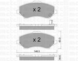 METELLI 22-0862-1 Комплект тормозных колодок... METELLI 22-0862-1 Комплект тормозных колодок...