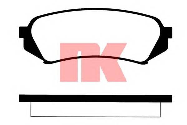 NK 224549 Комплект тормозных колодок