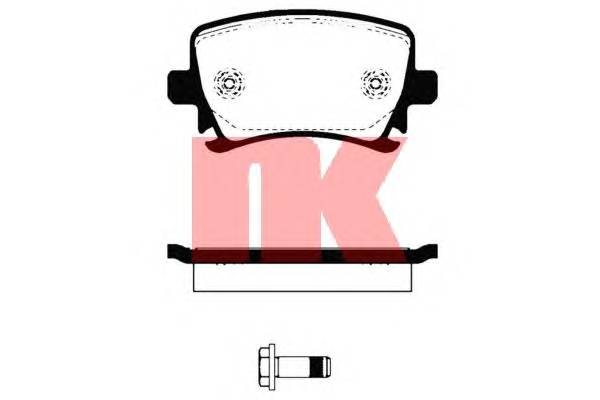 NK 224775 Комплект тормозных колодок
