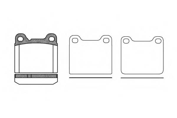 ROADHOUSE 2257.20 Комплект тормозных колодок