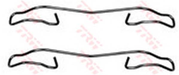 TRW PFK347 Комплектуючі, колодки диск...