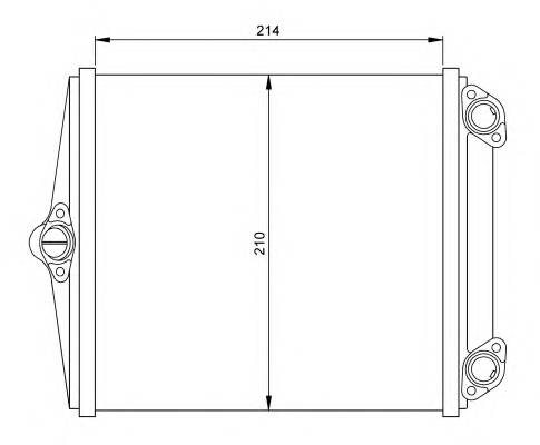 NRF 54248 Теплообменник, отопление с