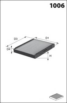 MECAFILTER JLR7229 Фильтр, воздух во внутренно... MECAFILTER JLR7229 Фильтр, воздух во внутренно...