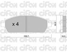 CIFAM 822-406-0 Комплект гальмівних колодо... CIFAM 822-406-0 Комплект гальмівних колодо...