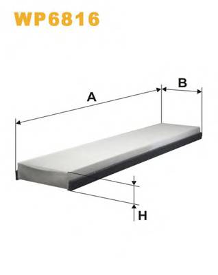 WIX FILTERS WP6816 Фильтр, воздух во внутренно