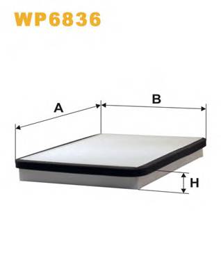 WIX FILTERS WP6836 Фильтр, воздух во внутренно