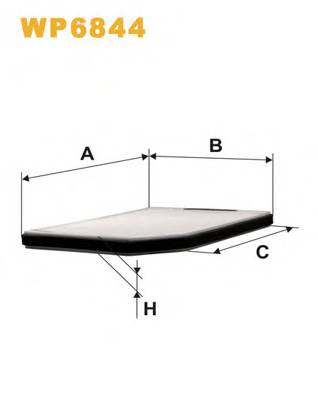 WIX FILTERS WP6844 Фильтр, воздух во внутренно...